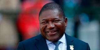 Mozambique's President Filipe Jacinto Nyusi