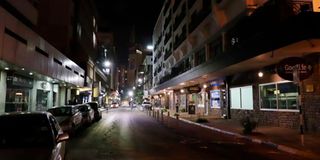 Empty Nairobi street