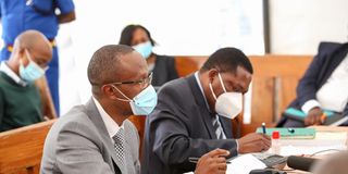 Lawyers Cecil Miller and Kioko Kilukumi