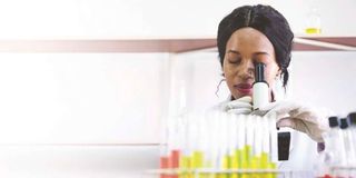 Biotechnology students 