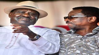 Raila Odinga and James Orengo