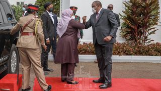 samia suluhu uhuru kenyatta meet