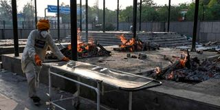 New Delhi crematorium