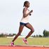 World marathon record holder Brigid Kosgei does speed work