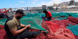 Palestinian fishermen