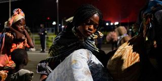 Congolese people flee Goma