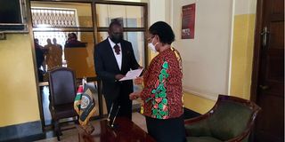 Lawyer Morris Kimuli, Chief Justice Martha Koome