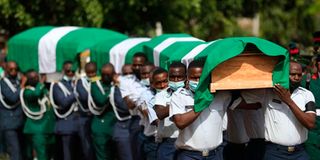Funeral of Nigeria military commanders