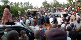 Uhuru Kenyatta in Kisumu