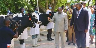 Burundi President Evariste Ndayishimiye, President Uhuru Kenyatta