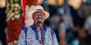 Former Prime Minister Raila Odinga