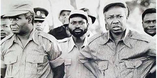 Samora Machel with Julius Nyerere and Kenneth Kaunda 