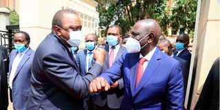 President Uhuru Kenyatta and William Ruto 