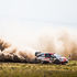 Japanese driver Takamoto Katsuta steers his Toyota Yaris WRC with British co-driver Daniel Barritt