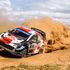 Japanese driver Takamoto Katsuta steers his Toyota Yaris at Malewa SS16 stage