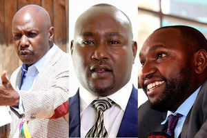 Gideon Moi, Phillip Mpaayei ,Victor Prengei