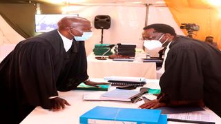 Senior counsel Mohammed Nyaoga, Solicitor-General Kenneth Ogeto