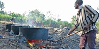 Jaggery making in Kisii