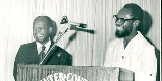 Hilary Ng’weno and Charles Njonjo