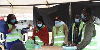 Vote counting in Kiambaa