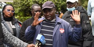 Robert Kipkorir, uncle to late Corporal Caroline Kangogo