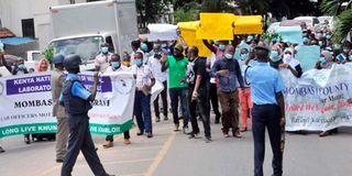 Mombasa health workers strike