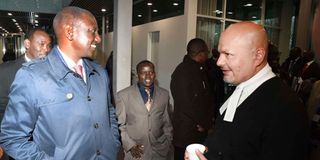 William Ruto and Karim Khan 