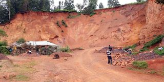 Women making gravel in Nyamira