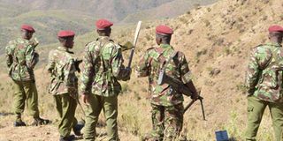 GSU officers in Laikipia