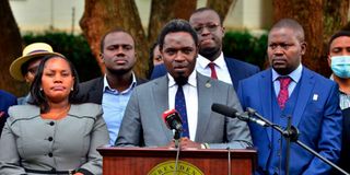 LSK President Nelson Havi