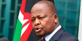 Health Cabinet Secretary Mutahi Kagwe