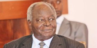 Former President Mwai Kibaki. 