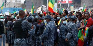 Anti-TPLF protest