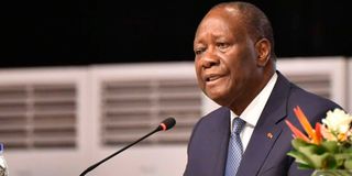 Ivorian President Alassane Ouattara. 