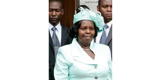 Former First Lady Lucy Kibaki.
