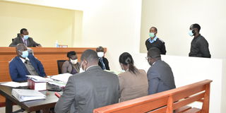 Evans Juma Wanjala when he appeared in court on August 23, 2021.