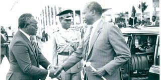 Daniel Arap Moi and Josephat Karanja
