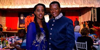 Alfred Mutua and Lilian Nganga