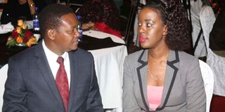 Alfred Mutua and Lilian Nganga