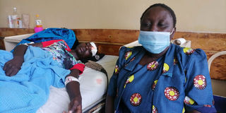 Brian Elaki at Webuye County Hospital 