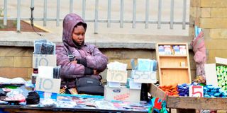 Hawker selling masks