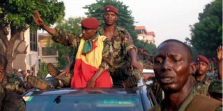 Coup leader Moussa Dadis Camara Guinea