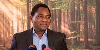 Zambian President Hakainde Hichilema