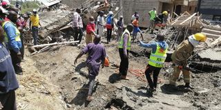 building collapse Mamboleo Kisumu 