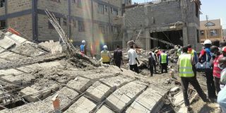 building collapse Mamboleo Kisumu 