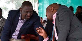 William Ruto and Moses Kuria 