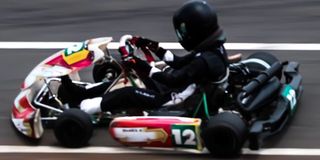 A past Kenya National Karting Championship action.