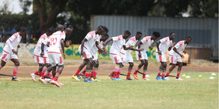 Harambee Stars training