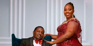 Terence Creative with his wife Milly Chebby 