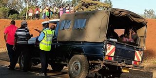 Accident scene Kirinyaga